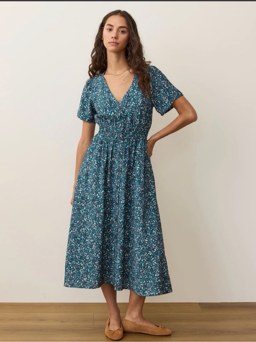 Marine Layer Annika MIDI Dress